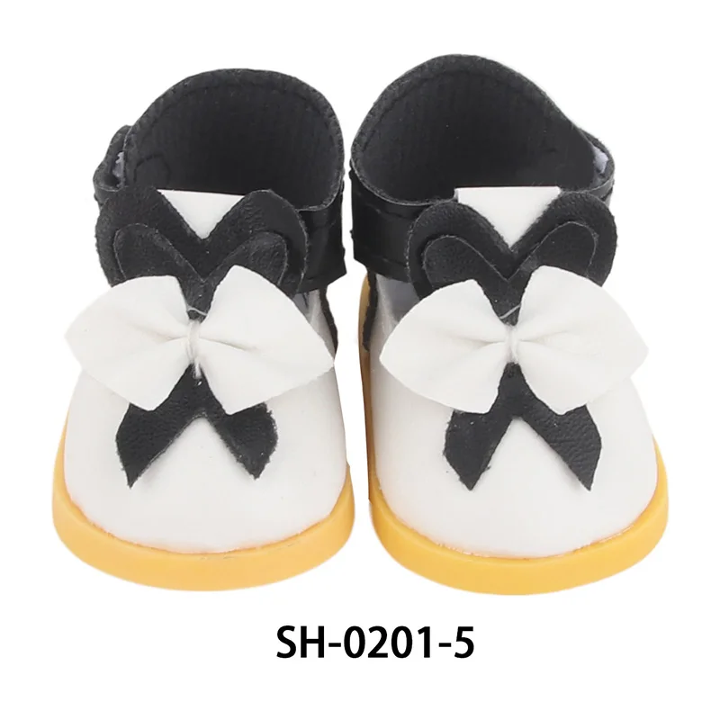 5.5cm Lovely Bow Doll Shoes For 14 Inch American& EXO Doll 1/6 New Mini Shoes Boots Accessories For 32-33 Russia DIY Doll,Nancy