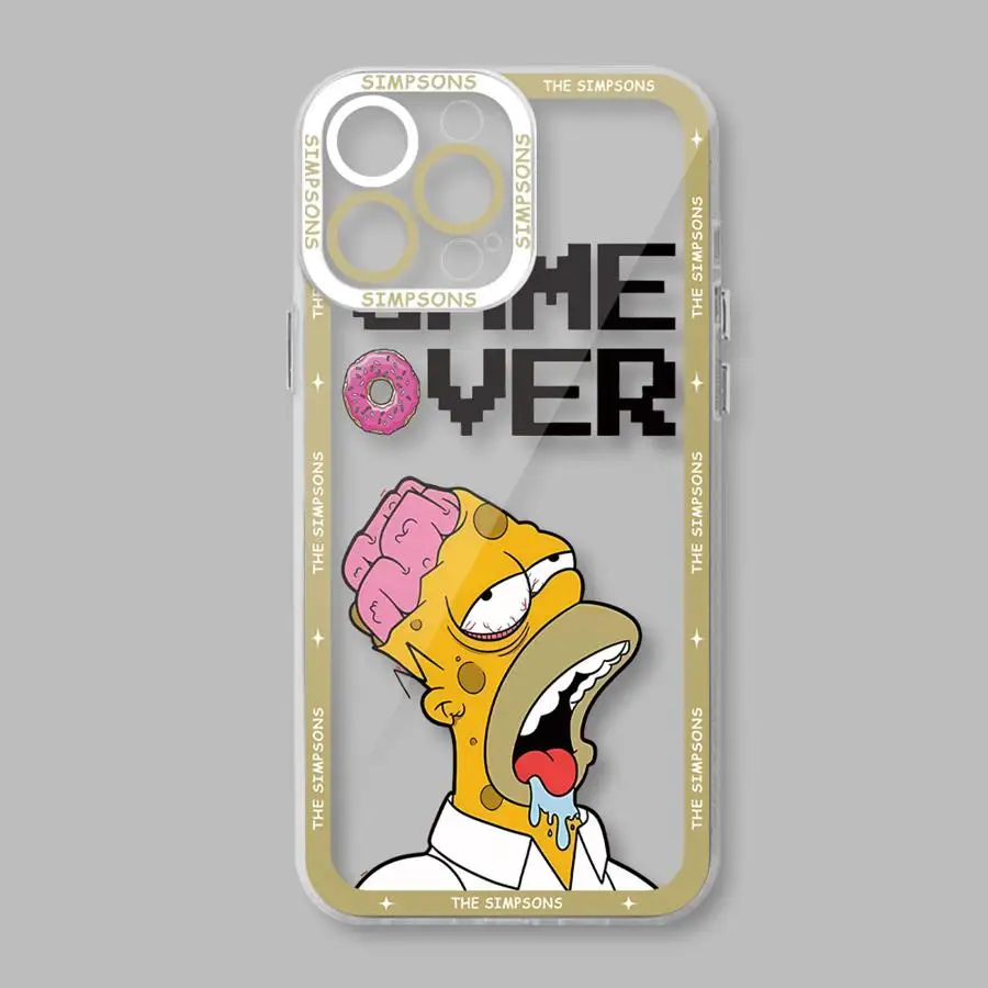 Humorous Homer Simpson Matte Phone Case - Cartoon Design