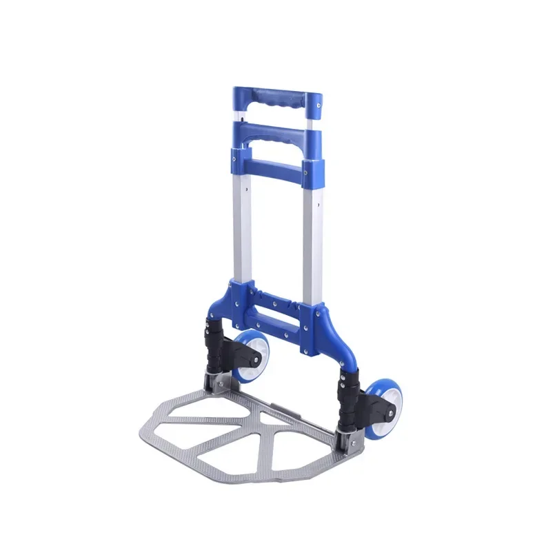 Aluminum Alloy Luggage Cart Home Trolley Outdoor Portable Folding Shopping