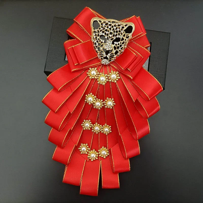 Lovacely Men & Women Ribbon Bow Tie Fashion Rhinestone