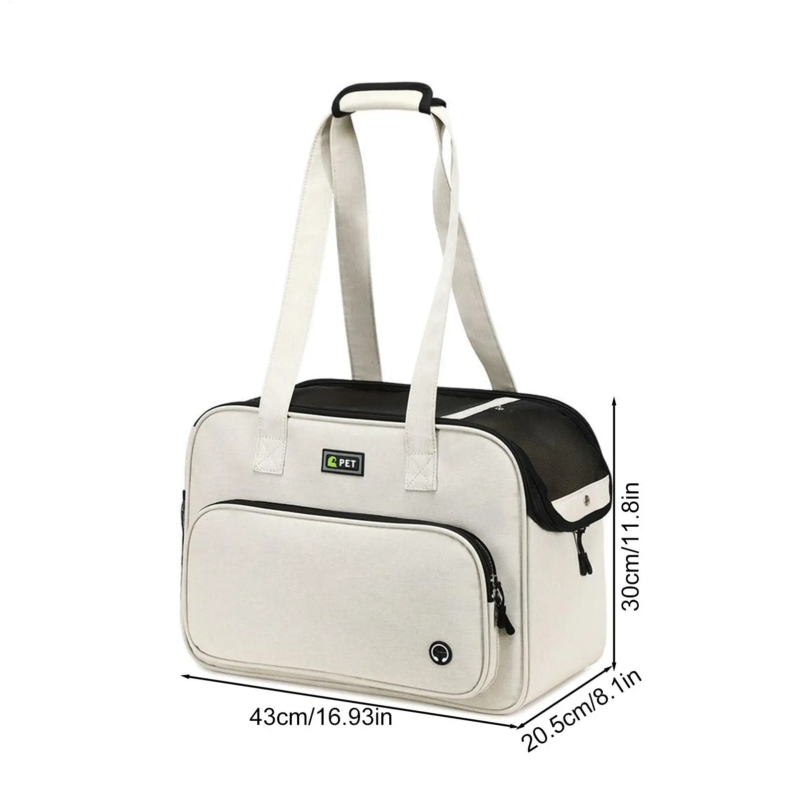 Small Dog Carrier Purse Breathable Mesh Tote With Strap Ventilated Dog Purse Carrying Bag For Daily Shopping Walking Park Outing