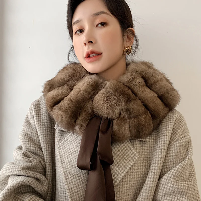 Sciarpe Scaldacollo Pelliccia Vera Sciarpa Di Vera Pelliccia Di