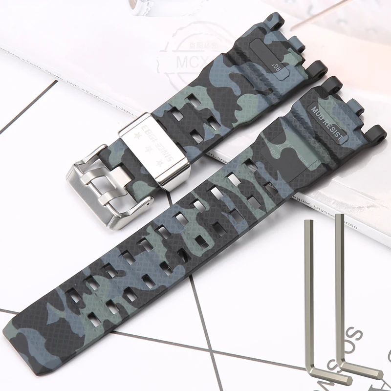 thumbnail image 1 of Correa de resina adecuada para Casio GWG-2000 GWG-2040, accesorios de reloj deportivo de TPU a prueba de agua para hombres, pulsera, 1 of 5