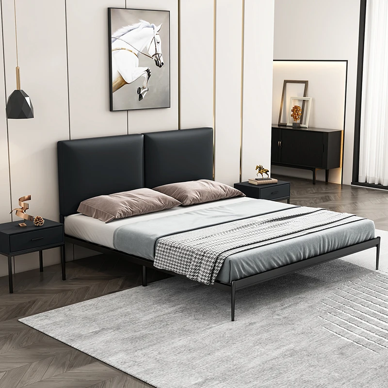 Living Room Hotel Beds Upholstered Luxury Comforter Bed Beauty Bunk Japanese Full Double Single Hogar Muebles Nordic Furniture