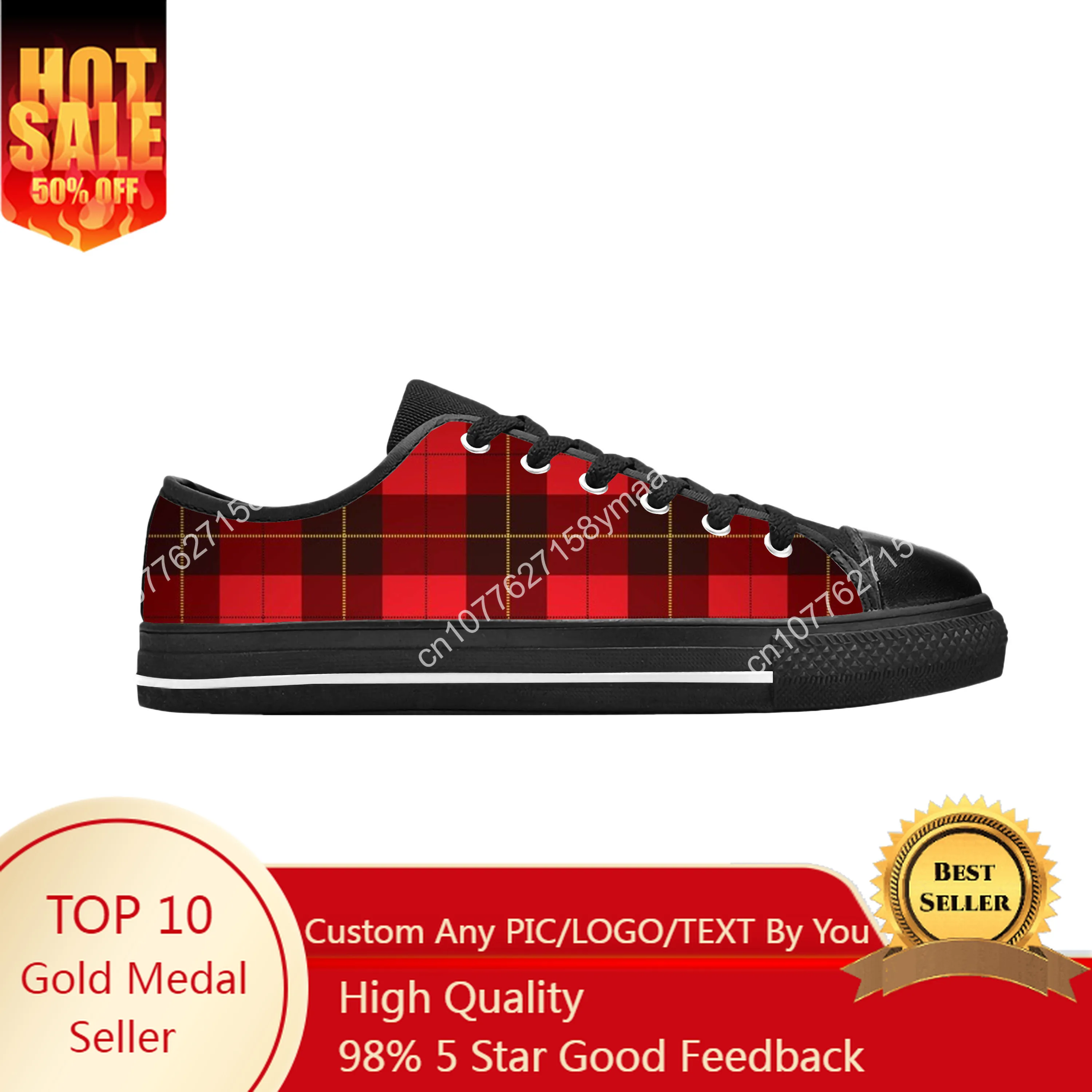 

Повседневные тканевые кроссовки Wallace в шотландском стиле, шотландский Стюарт клан, клетчатая ткань в старинном стиле, удобные дышащие кроссовки с 3D принтом для мужчин и женщин