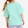 Little maven Summer Girls T Shirts Cute Cats Appliques Baby Girls Tops Tees Shirts for Little Girls Shorts Sleeve Clothes 6