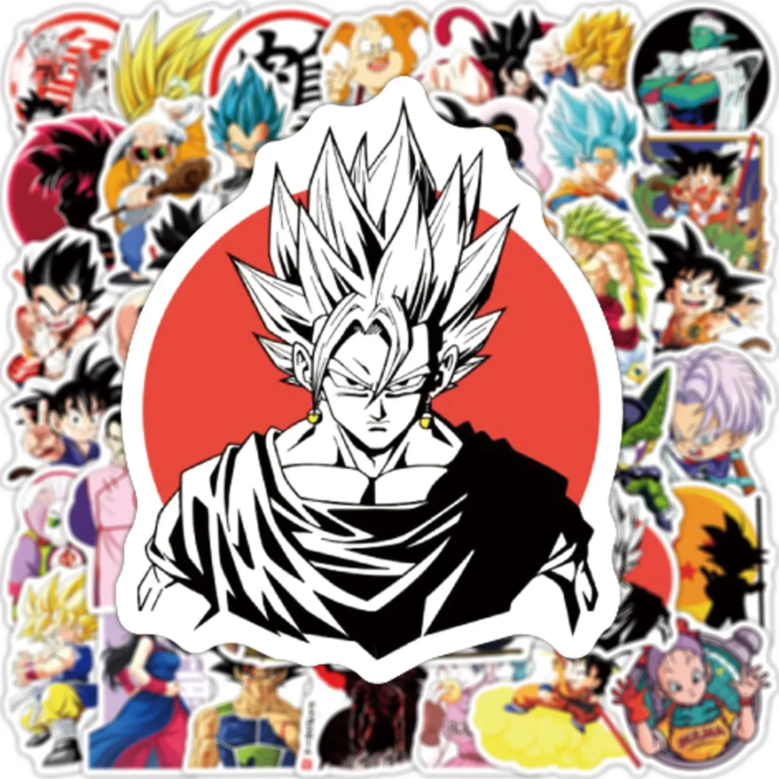 50/100/200Pcs Anime Dragon Ball Stickers for Kids Graffiti Skateboard Laptop Water Bottle Motorcycle Cartoon Sticker Toy Decals 5