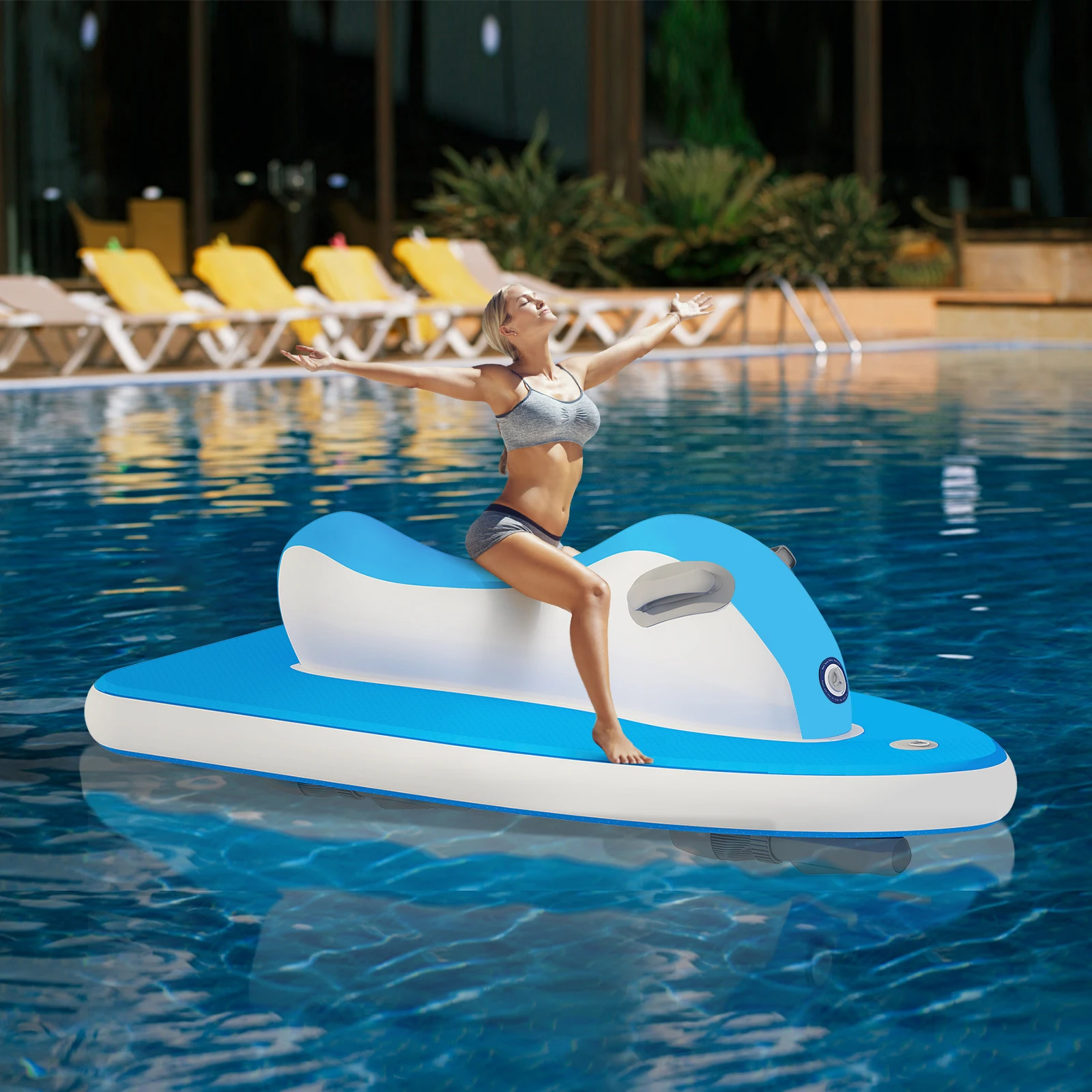 Popular High Quality Winter Inflatable Water Sports Jet Ski Inflatable Motor Sled Snow Tube for Sale