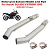 Motorcycle Exhaust Escape Modify 51mm Interface Middle Link Pipe Slip On For SUZUKI V-STROM 1000 DL1000 1000 Vstrom 2002 - 2013