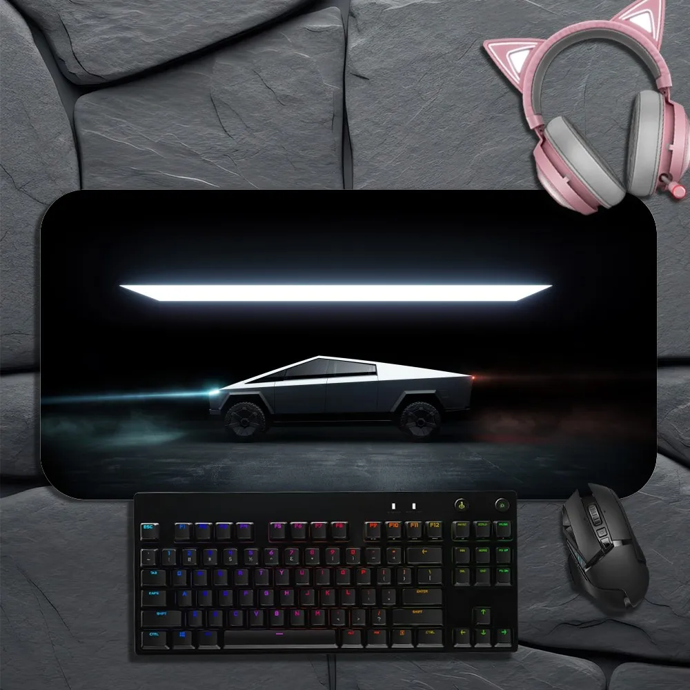 T-Tesla C-Cybertruck  mousepad Non-slip Lockedge Office Student Gaming Thickened Large Writing Pad Cushion 3