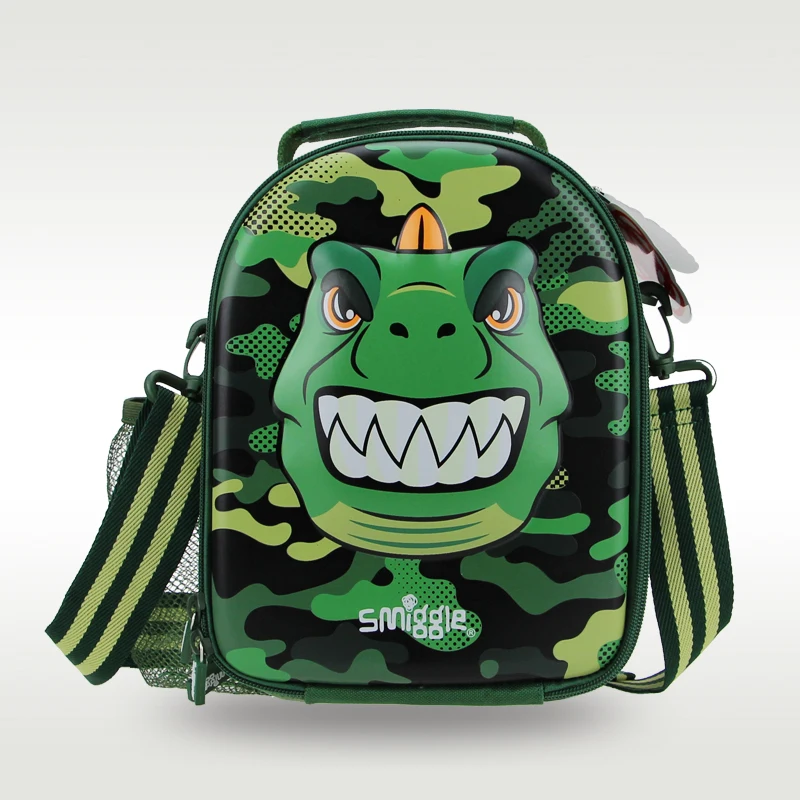 Australia Smiggle original messenger bag boy cool lunch bag green