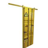 Sliding Barn Door  Industrial Furniture Shipping Container Design Door With Barn Door Hardware For Garage and Kitchen 210*80cm 2