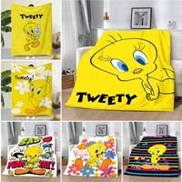 Cartoon Cute Tweeties Birds  Printed Blanket Picnic Blankets Warm Blanket Soft and Comfortable Blanket Home Travel Birthday 1