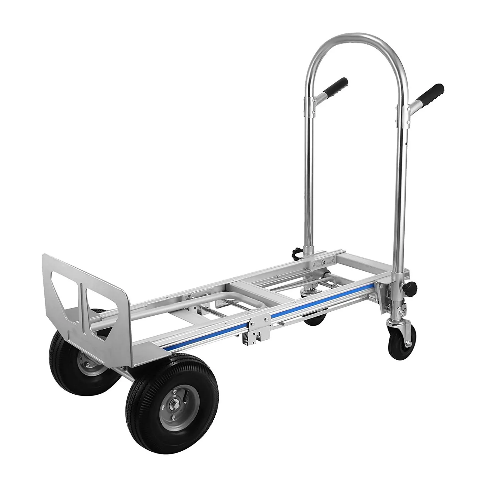 Hand Truck Folding Cart Wheels Outdoor Wagon Dolly Shopping Cart Folding 3in1 Stair Climber Handcart Wheels Trolley Utility