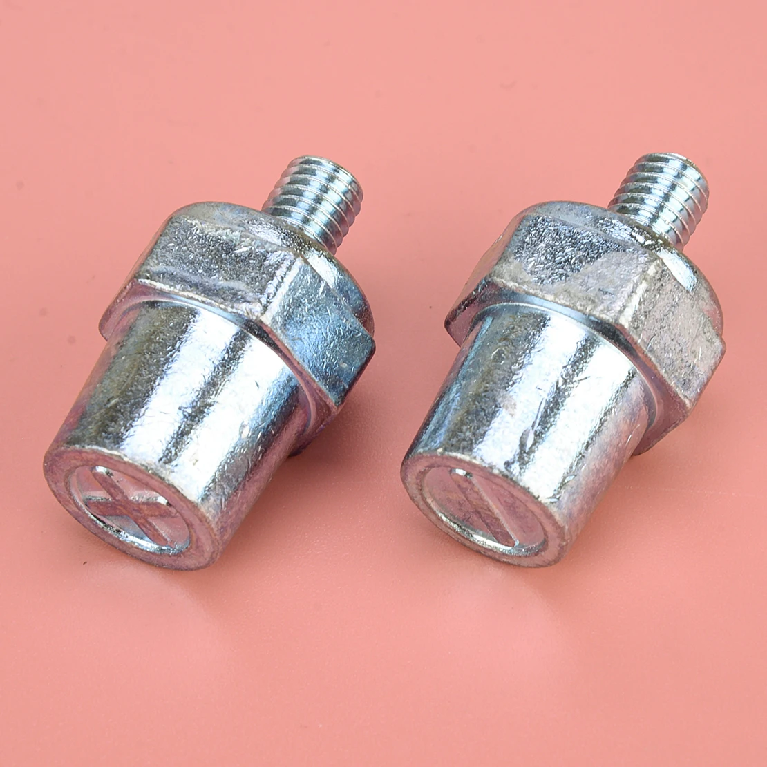 

1 Pair Silver Car Boat Battery Terminal Connector Post M8 Bolt Positive Negative Lead Alloy Fit for Van