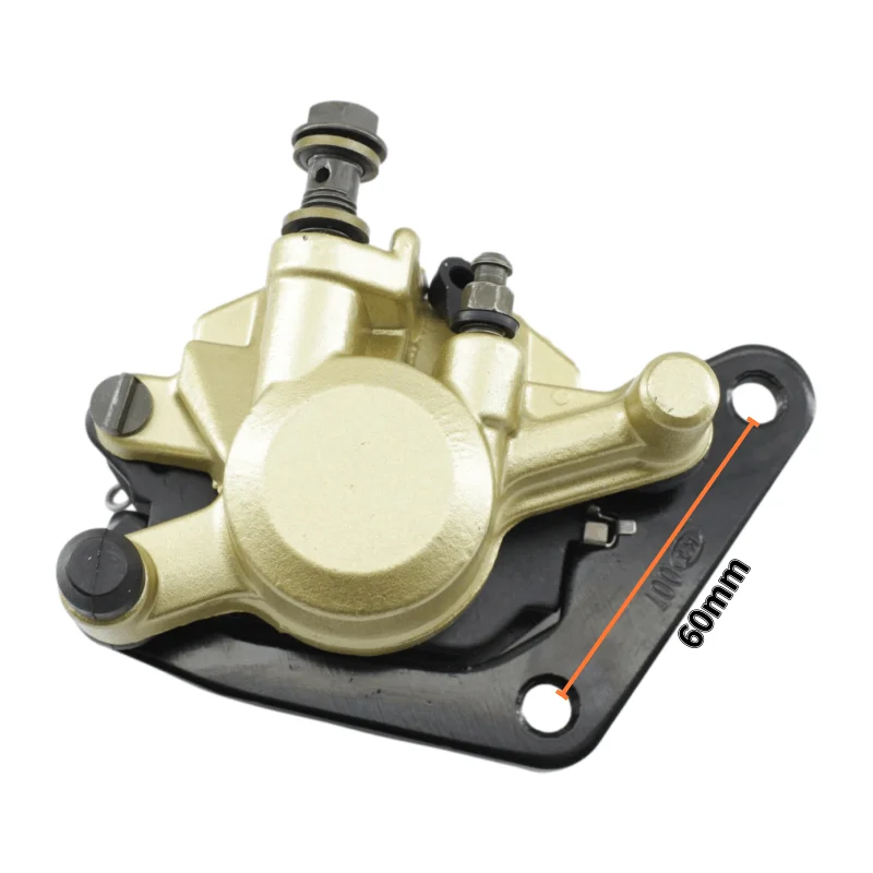 Motorcycle front brake caliper assembly with brake pads and bracket for Yamaha YBR125 YBR YB 125