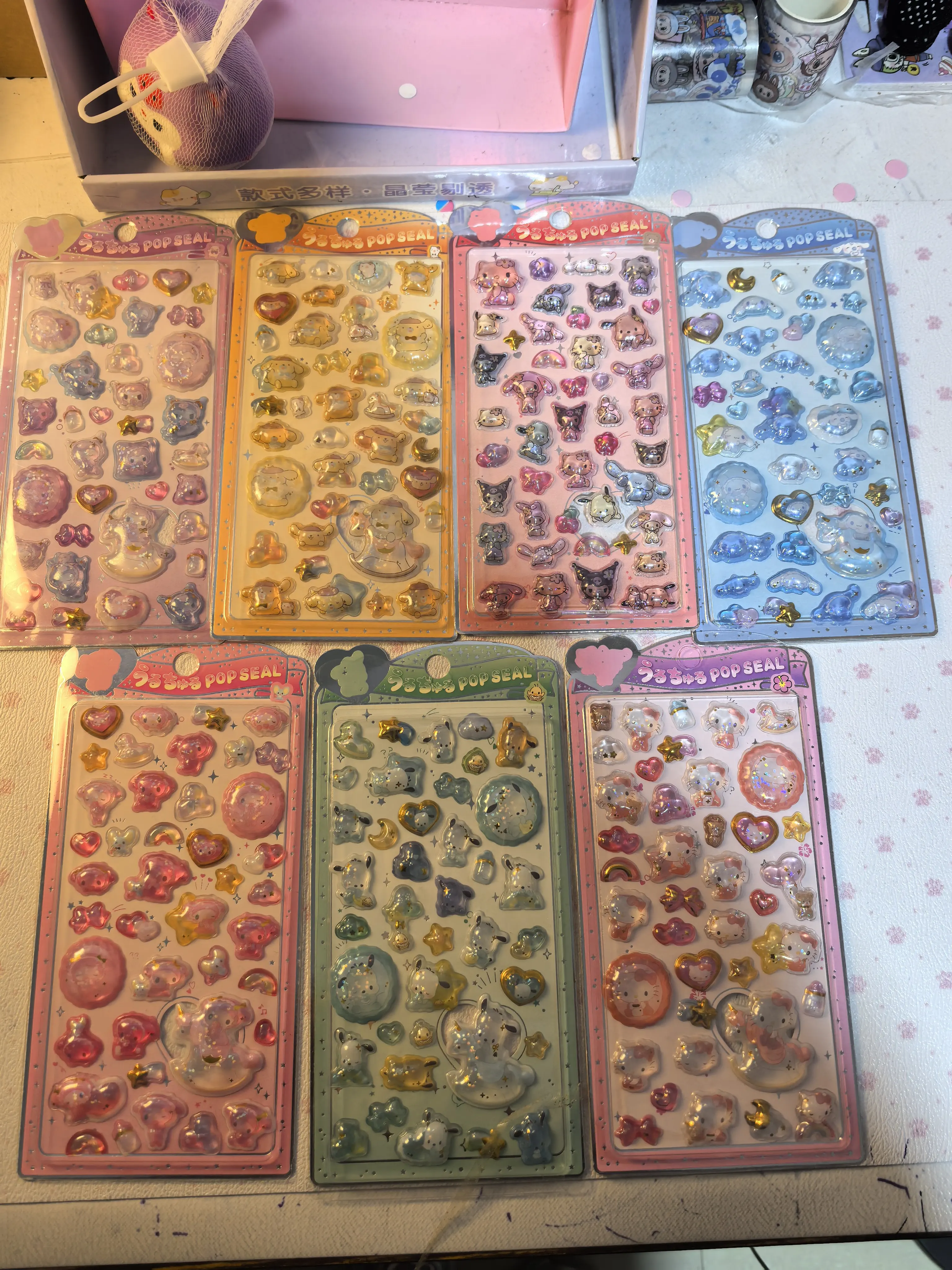 새로운 스타일 키티 고양이 3D 입체 크리스탈 스티커 DIY 휴대폰 케이스 노트북 카메라 장식 소녀 생일 선물