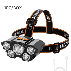 High - Powered Outdoor Waterproof USB Rechargeable Multi - Beam LED Headlamp (Headlight)