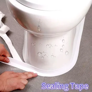Strisce di nastro sigillante per doccia, bagno, adesivi murali impermeabili autoadesivi in PVC per bagno, cucina, sigillo, striscia di mastice, lavello, a prova di muffa 1