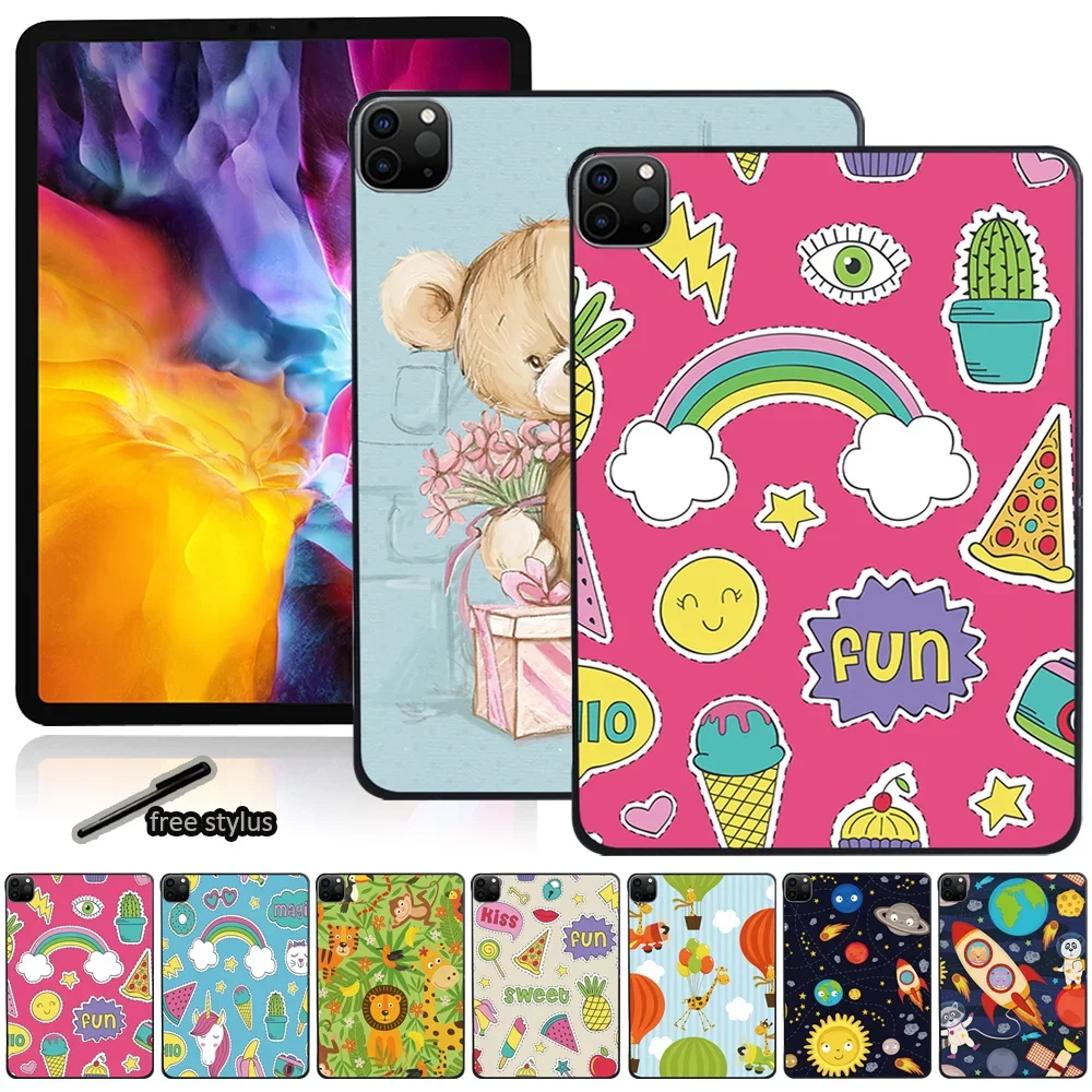 

For Apple IPad Air 1 2 3 4 5/IPad 2 3 4/iPad 5th/6th/7th/8th/9th/Mini 1 2 3 4 5/Pro 11" Cartoon Series Back Shell Tablet Case