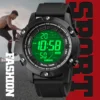SKMEI 1762 Clock relogio masculino 10Bar Waterproof Swimming Sport Watches Mens Digital Movement LED Light Countdown Wristwatch 5