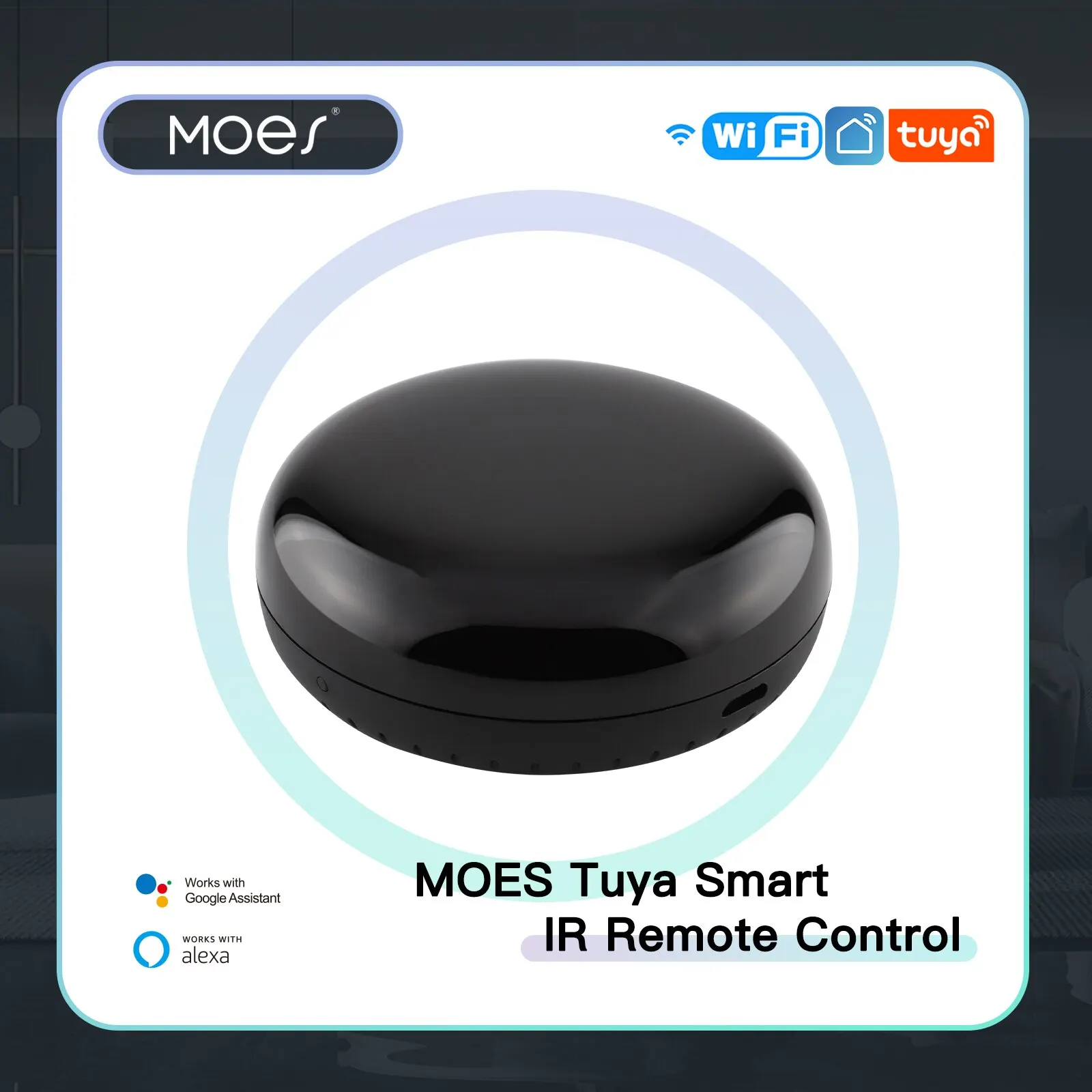 MOES Tuya WiFi IR Remote Control for Air Conditioner TV Smart Infrared Universal Controller for Alexa Google Home