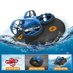 3 in 1 Car Mode Drone Boat Mode Drone Remote Control Airplane Mini Drone RC Helicopter With Base 360 Degree Flips Boys Girls Toy