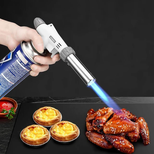 Hordozható Fém Lángpisztoly -Bután Égő Magas Hőmérsékletű Hegesztő Gáz Fáklya Könnyebb Kemping Bbq Fűtés Gyújtás Butángászó - Image 4