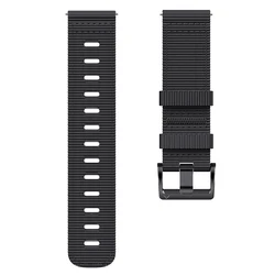 Sports Nylon Strap - Premium Replacement Wristband Accessory - 20mm (Black)