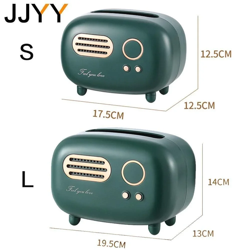 JJYY Retro Creative Tissue Box Paper Box Living Room Light Luxury Coffee Table Remote Control Storage Box Cute Napkin Box 6