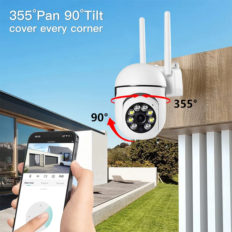 4MP 2K Mini WiFi PTZ Surveillance Camera | Human Detection, 5X Zoom, IP Camera, Home Security, Two-Way Audio, ICSEE App 4