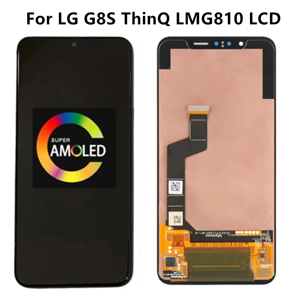 

6.21" LCD Screen For LG G8S ThinQ G8 S LMG810 LM-G810 LMG810EAW LCD Display Touch Screen Digitizer Assembly Replacement