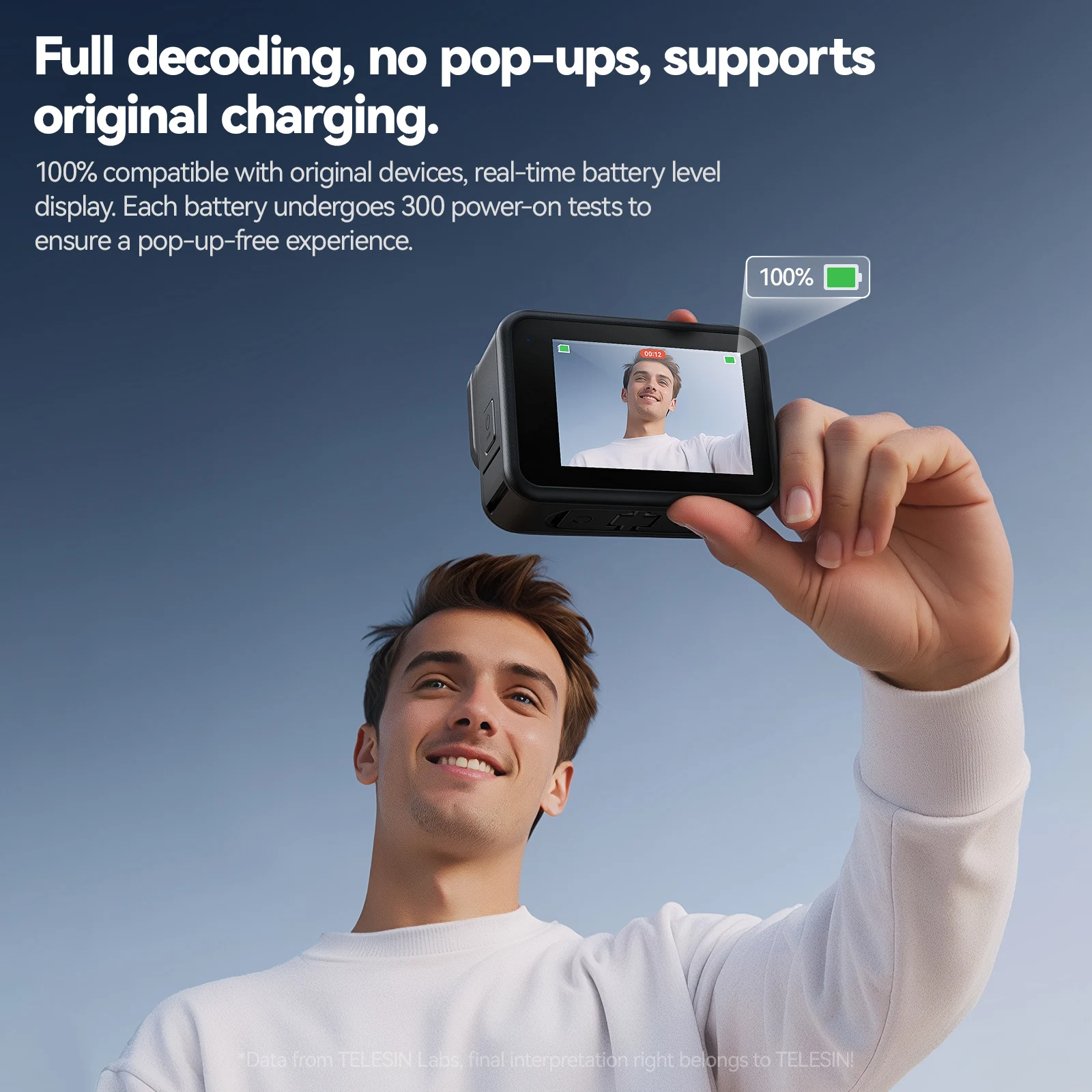 1900 mAh Charging Battery 3 Ways Fast Charger Box TF Card Storage for GoPro Hero 13 action camera accessory