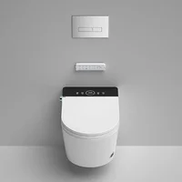 WC Wall Mounting Toilet Hanging Bowl Ceramic White Rimless Wall Hung Smart Toilet With Water Tank Smart Toilet 2
