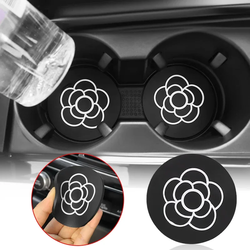 Per Mustang 2 Pezzi Sottobicchiere Per Auto Portabottiglie Per Tazza D'Acqua Tappetino Antiscivolo Fiesta Kuga Edge Mondeo St Mondeo Shelby Gt Fender