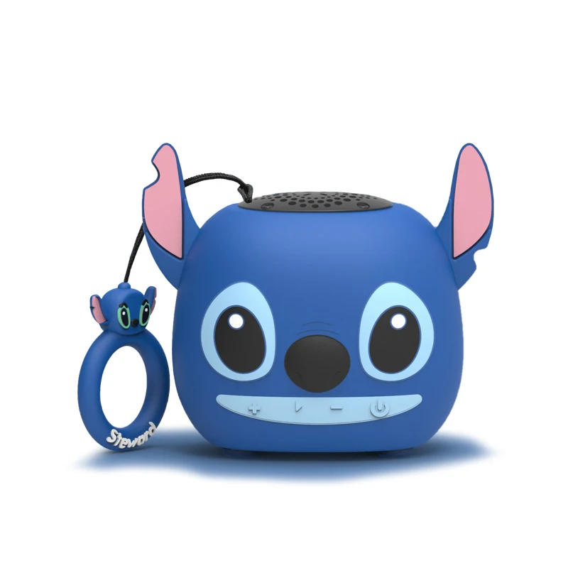 New Disney Stitch Wireless Bluetooth Speakers 3D Stitch Head Speakerdual Speakers HIFI Stereo Heavy Bass Suitable,Tf, Fm Radio 2