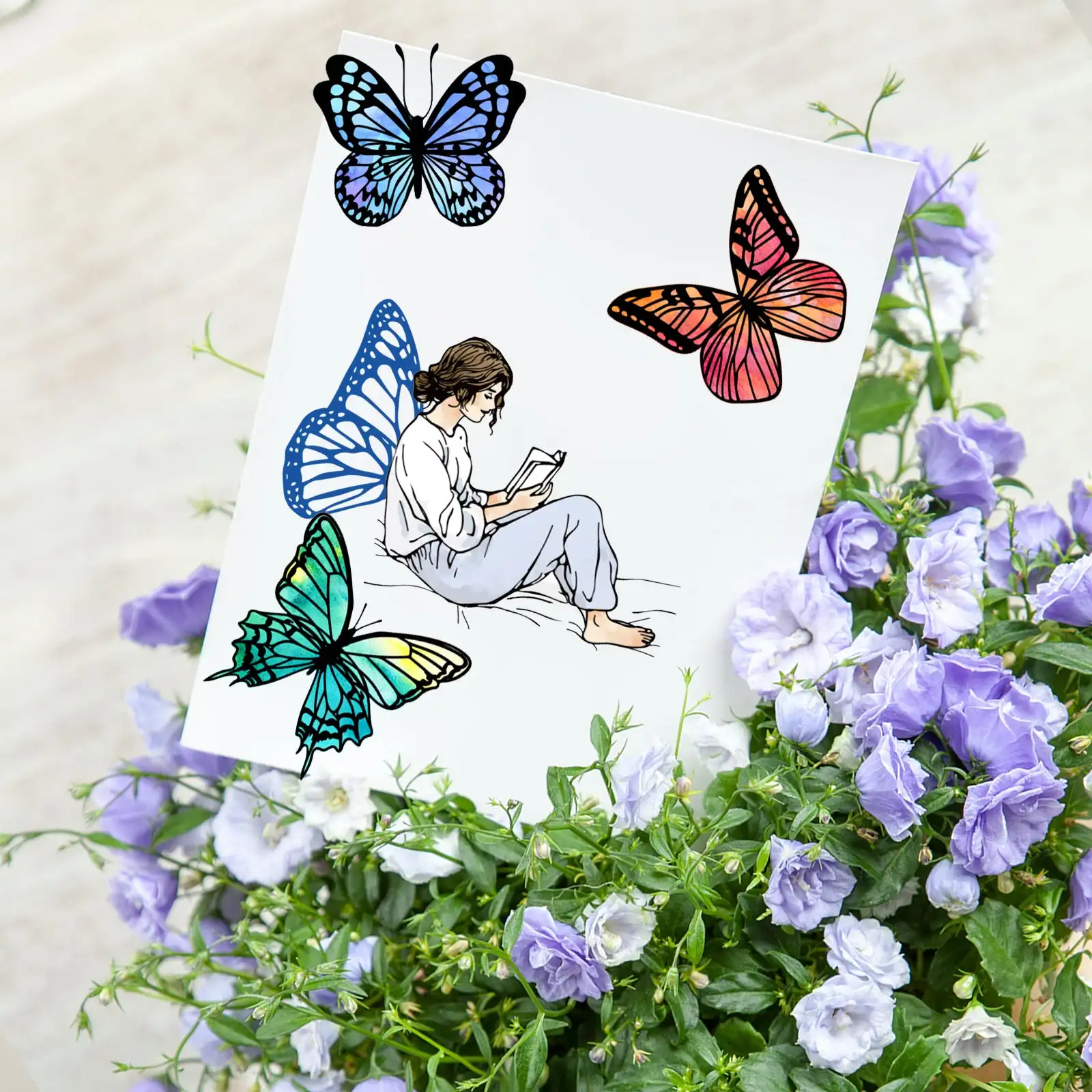 Various butterfly Clear Stamp for Scrapbooking Transparent Silicone Rubber DIY Photo Album Decor