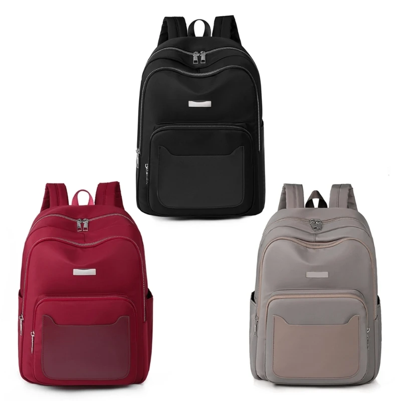 

M6CC Trend Korean Nylon Backpack Lightweight & Water Resistant School Bag Nylon Backpack for Students & Girls Women Durable