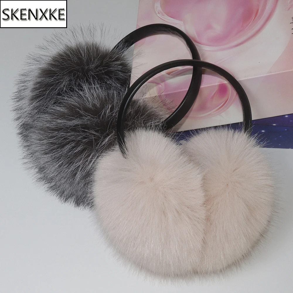 Warm fur earmuffs for women girls