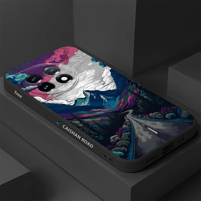 Illusionary Mountain Liquid Silicone Phone Case