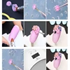 5Pcs3D Silicone Nail Press Mold DIY Nail Charm Reusable Kawaii Sweet Bow Versatile Cherry Blossom Rose Nail Art 6