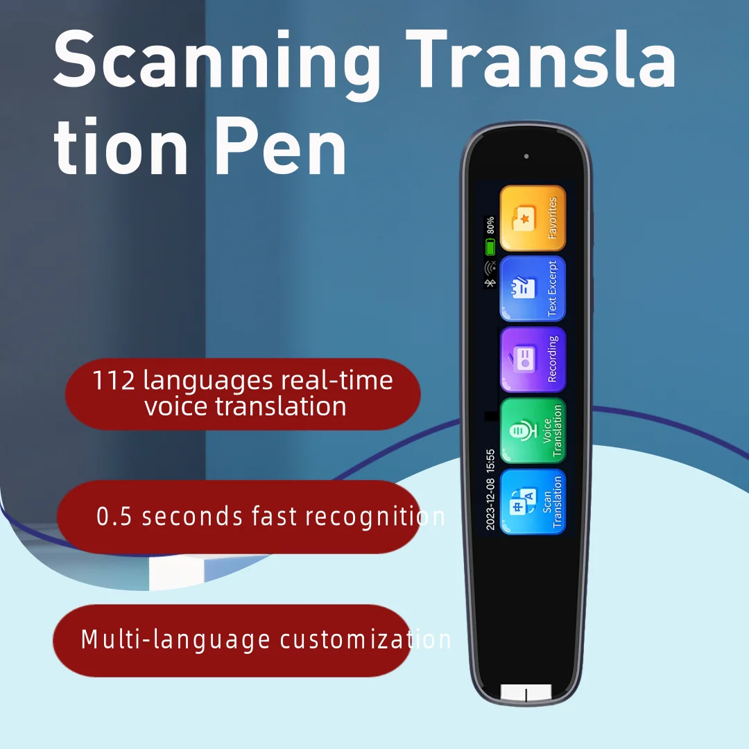 New Translation Pen Record Pen Dictionary Scan Smart scanner Language Learner Reader Business Travel translation device