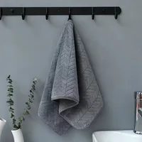 British Style Simple Solid Color Plain Pattern Man Washcloth Travel Hotel Bath Towel Bathrobe Camping Gym Portable Face Towels 5