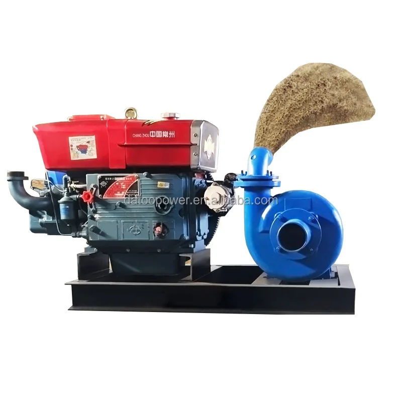 

River Sand Single Cylinder Diesel Engine Water Pump Sand Suction Pump