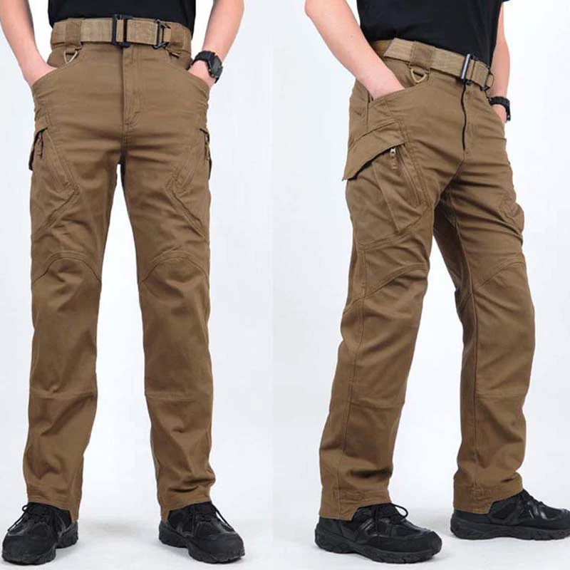 City Hunting Casual Cargo Pants Elastic Outdoor Trousers Men Slim Many Pockets Waterproof Wear Resistant Tactical Pants casual pants hiking pants