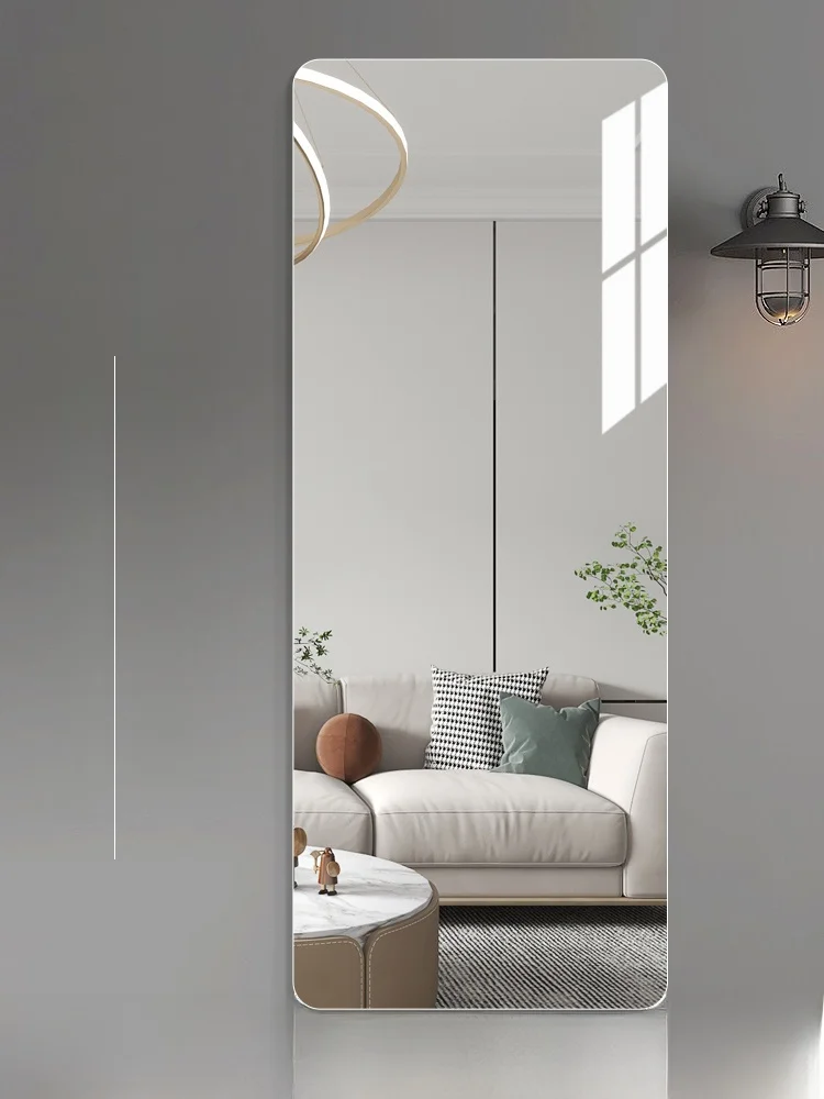 Acrylic Mirror Wall Stier Self Adhesive Full Body Mirror Bedroom Dormi Clothing Mirror eup Decorative Mirror Surface