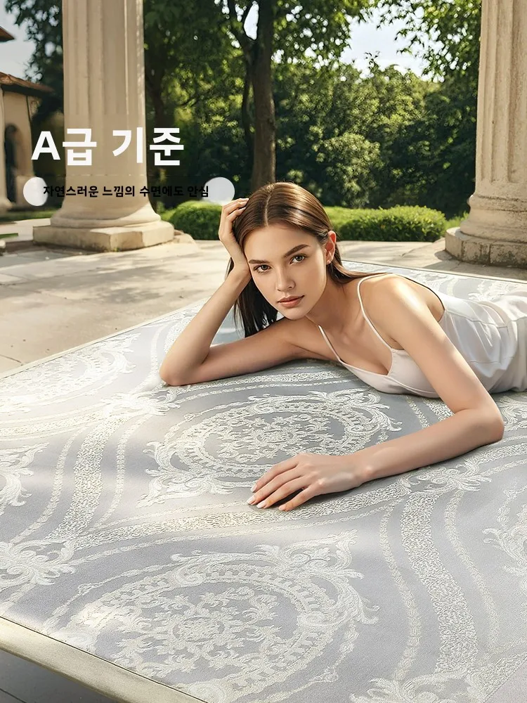 푸만 쿨 매트 1000D 두꺼운 아이스 실크 접이식 통기성 여름 침구 성인용 고급 소프트 매트 3D 통풍 매트 봄 가을용