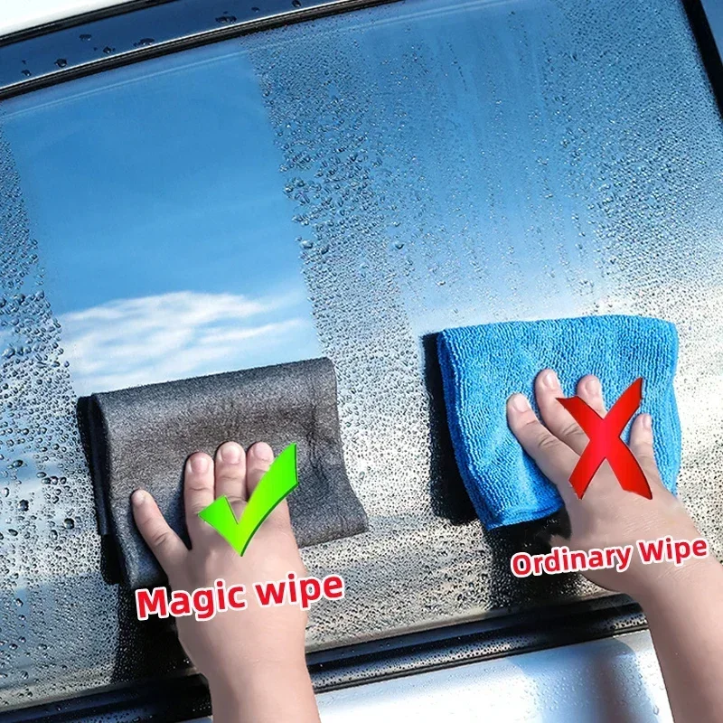 Thicker Magic Cleaning Cloth No Watermark rag Microfiber Window Glass Wiping Kitchen Towel Wash Reusable dried