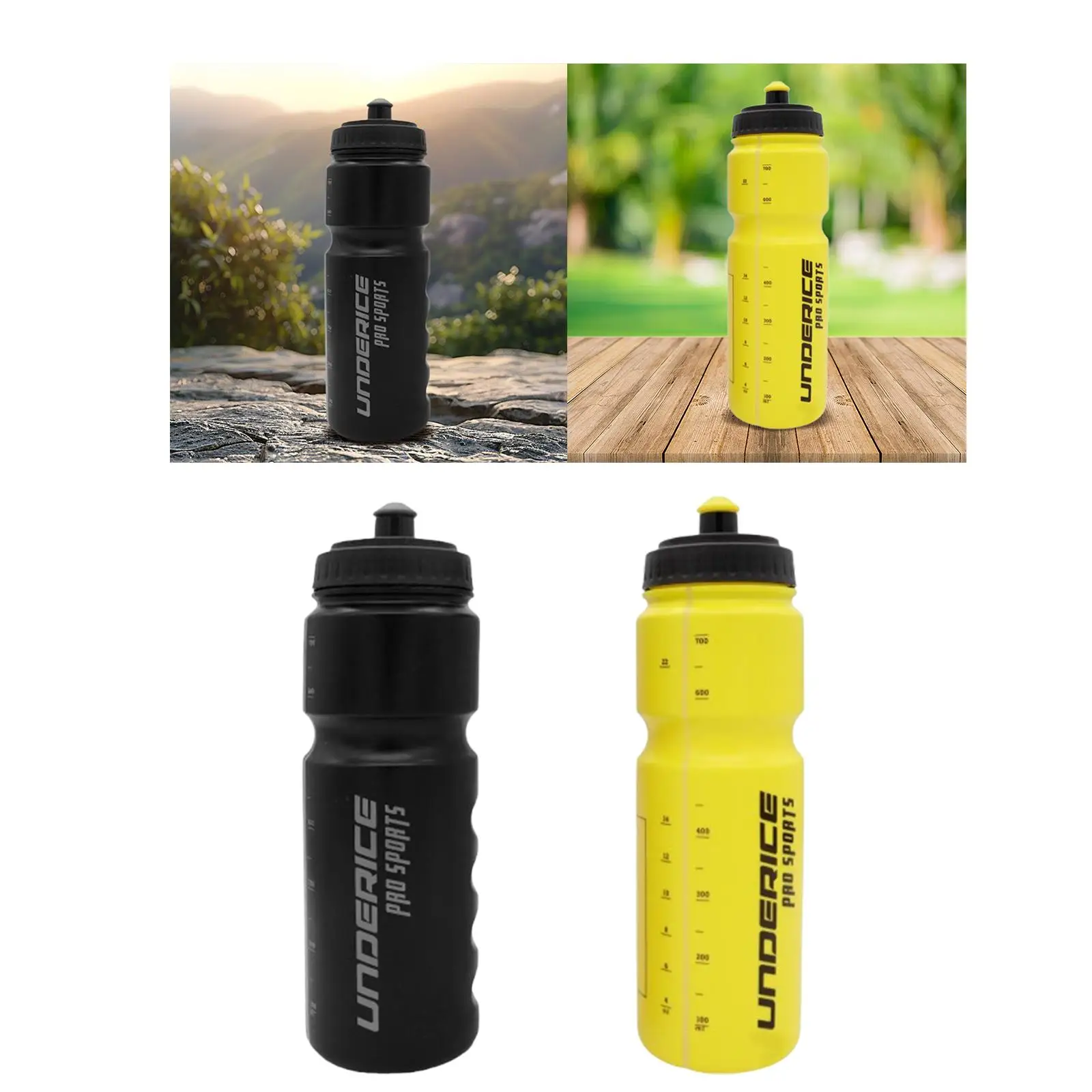 Sports Water Bottle Squeeze Bottle for Women Men Sport 750 ml Fitness for Baseball Workout Soccer Hockey Boxing