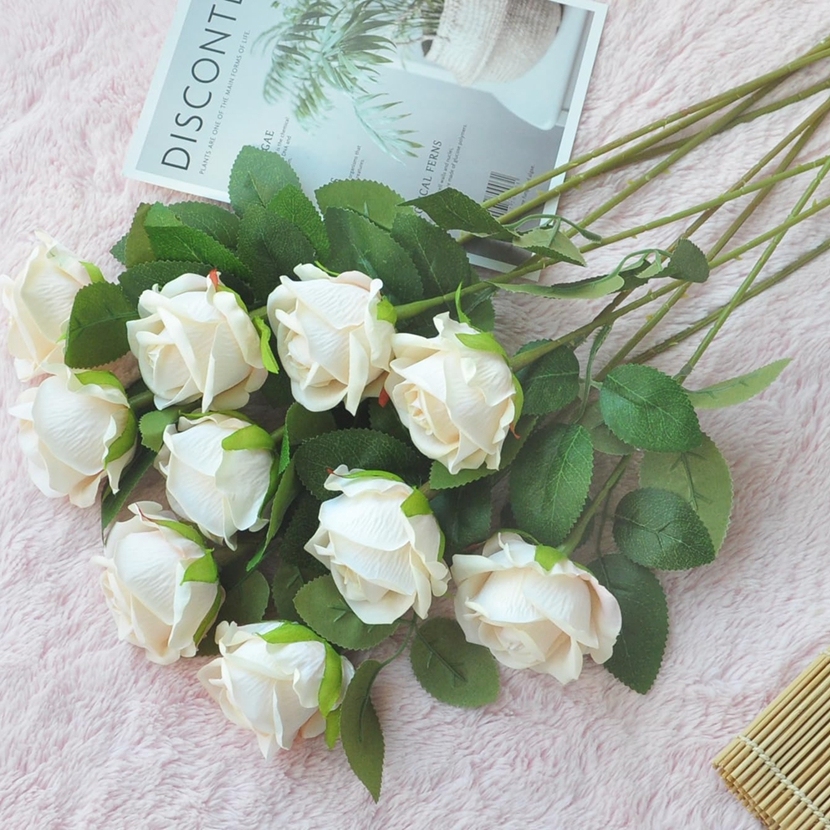 Artificial Flowers Fake Rose Bouquet Vases Home Decoration Accessories Wedding Plants Bridal Clearance Floristics Diy Gift Cheap